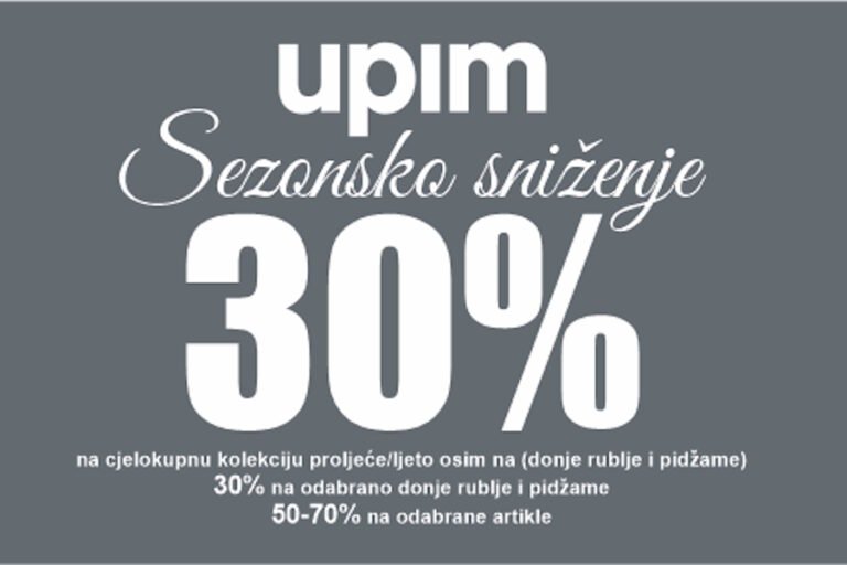 Sezonsko sniženje u UPIM-u: talijanski stil po sniženim cijenama