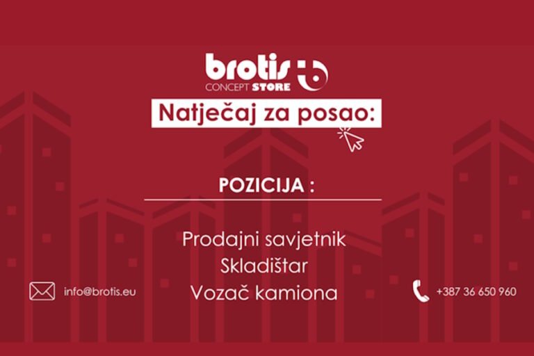 Natječaj za posao – Pridruži se Brotis timu!