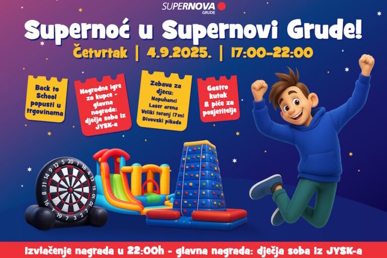 Supernoć u Supernovi Grude: Noćni Shopping i akcije!