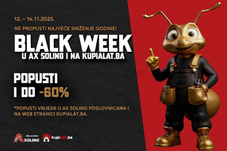 BLACK WEEK stiže u AX-Soling i na kupialat.ba !
